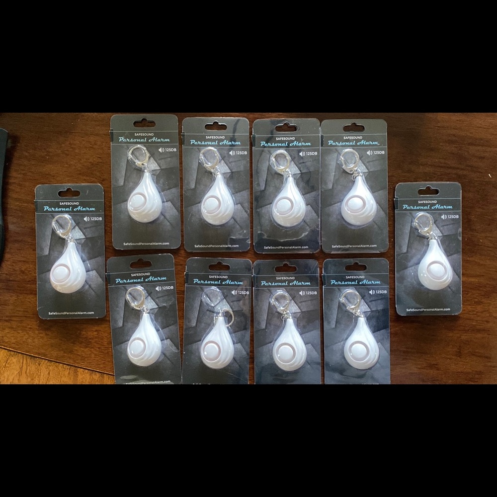 NEW in packaging! SAFESOUND Personal Alarm-125DB. $15 for all 10